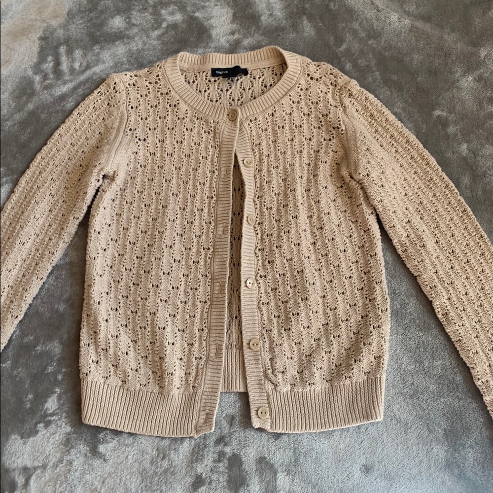 Gap Kids button down cardigan with pattern